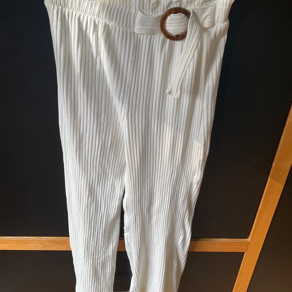 Zara girls white pants